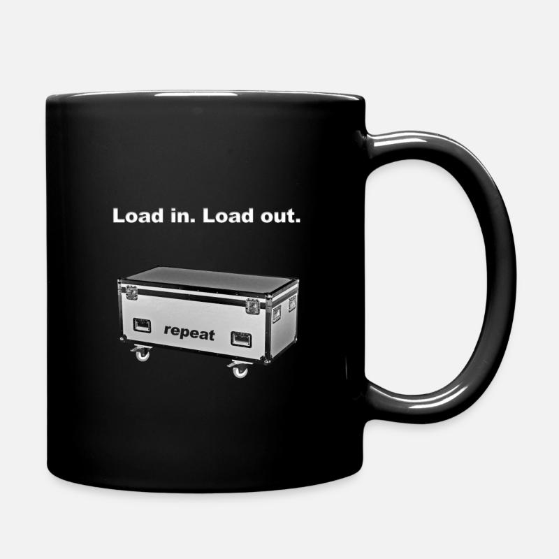 Laden Sie ein. Laden Sie aus. - Tasse einfarbig - Schwarz