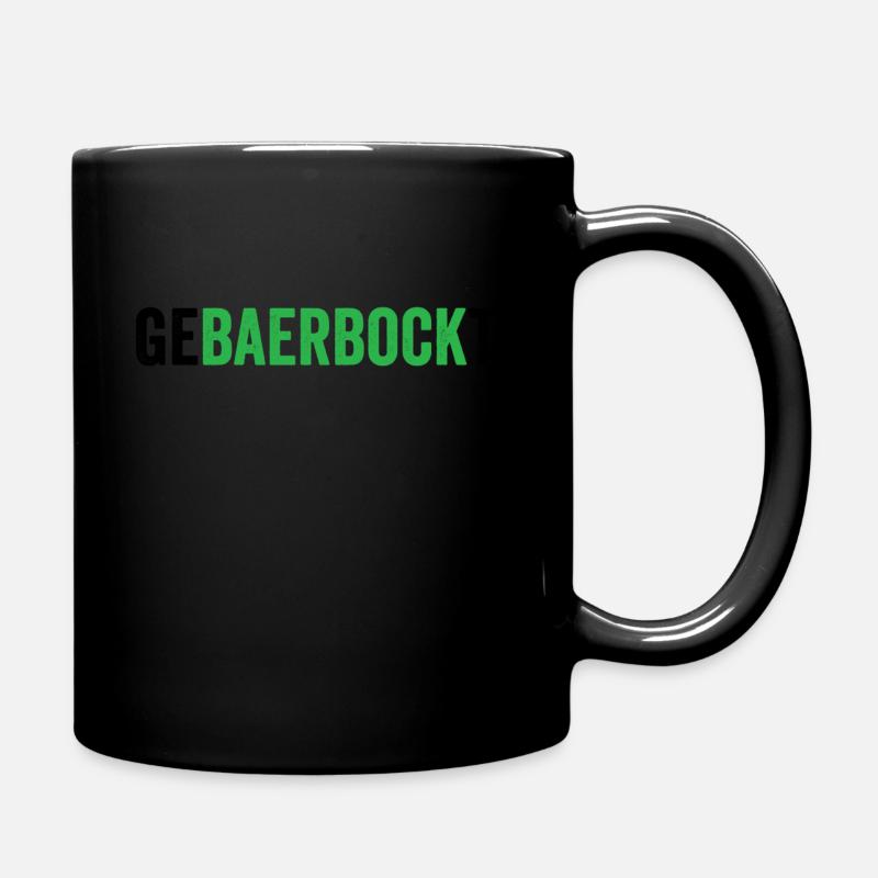 Gebaerbockt Grüne - Tasse einfarbig - Schwarz