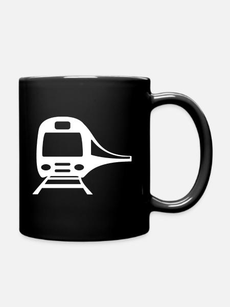 Trains ferroviaires Trains ferroviaires Conducteurs de train - Mug uni - noir