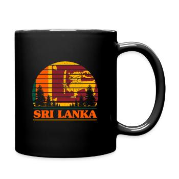 Sri Lanka - Tasse einfarbig - Schwarz - Rechts