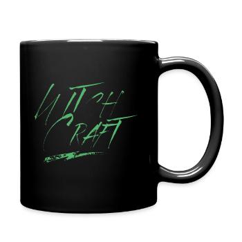 Hexerei Zauberkraft Hexen Hexe Hexer - Tasse einfarbig - Schwarz - Rechts