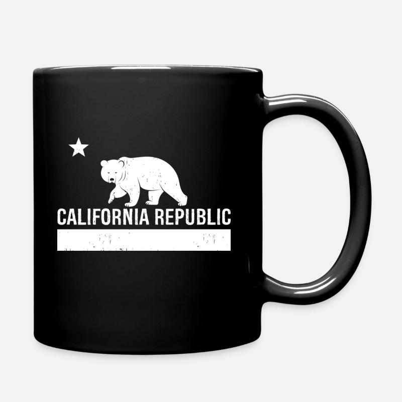 California Republic State Flag - Mug uni - noir