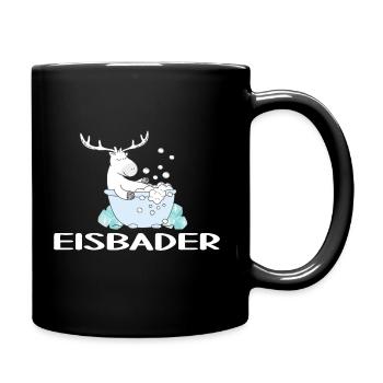 eisbader cool arktis winterbad eischwimmen arktis - Tasse einfarbig - Schwarz - Rechts