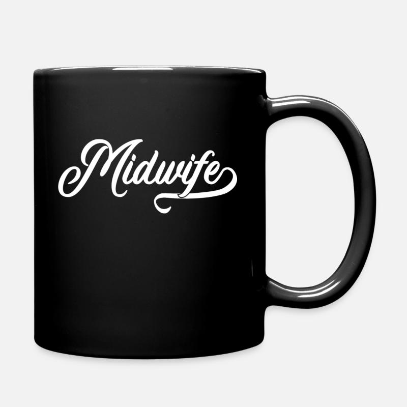 Hebamme - Tasse einfarbig - Schwarz