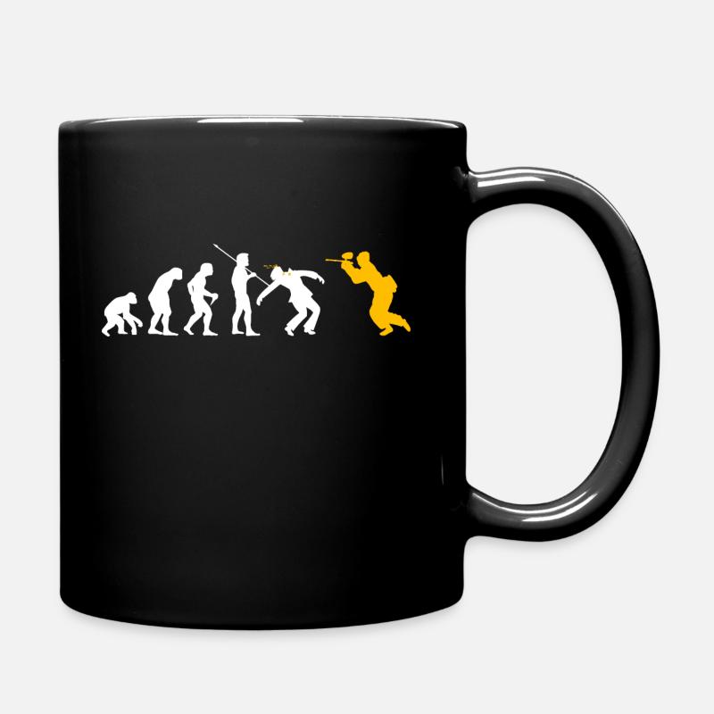 Paintball Evolution lustiges Paintball Geschenk - Tasse einfarbig - Schwarz