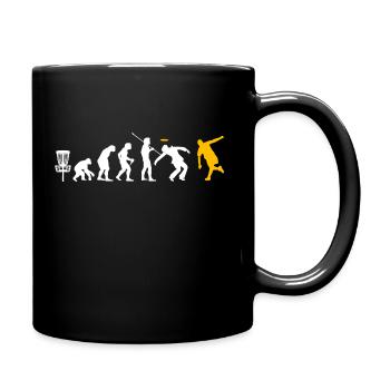 drôle Frisbee Golf Shirt Evolution Disc golf - Mug uni - noir - Droite