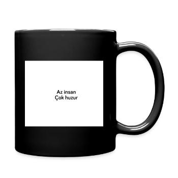 Az insan çok huzur - Tasse einfarbig - Schwarz - Rechts