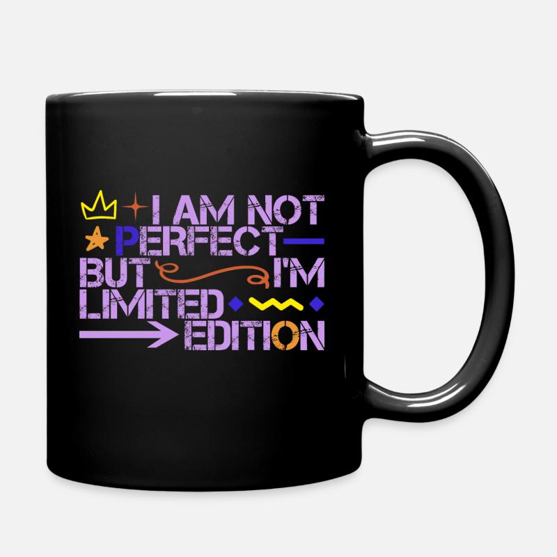 Je ne suis pas parfait mais je suis en édition limitée - Mug uni - noir