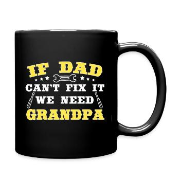 Grand-père Artisan Papa DIY Dictons drôles - Mug uni - noir - Droite