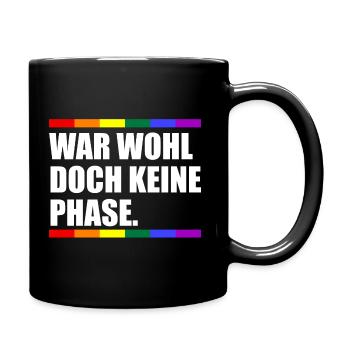 War Wohl Doch Keine Phase - Tasse einfarbig - Schwarz - Rechts