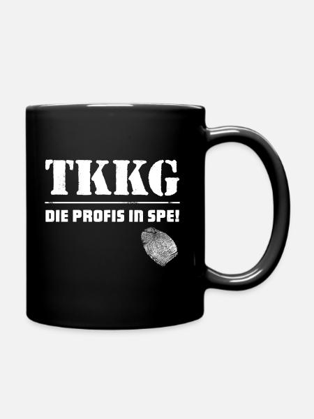 TKKG Logo Fingerabdruck Die Profis In Spe! - Tasse einfarbig - Schwarz
