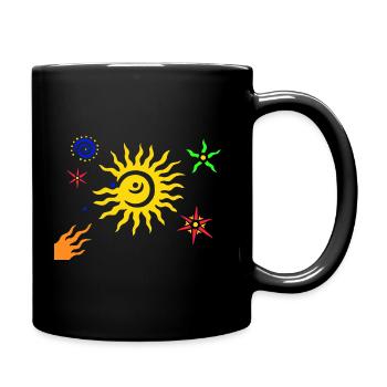 Universum - Tasse einfarbig - Schwarz - Rechts