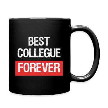 Geschenkidee Kollege Mann Start Humor - Tasse einfarbig - Schwarz - Rechts