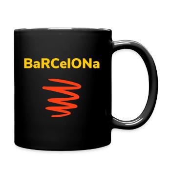 Kleidungsstil Barcelona - Tasse einfarbig - Schwarz - Rechts