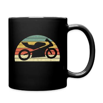 Moto super sportive - Mug uni - noir - Droite