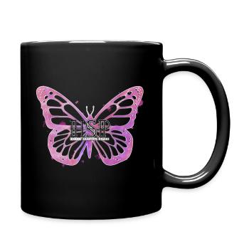HSP - Highly sensitive person - Tasse einfarbig - Schwarz - Rechts