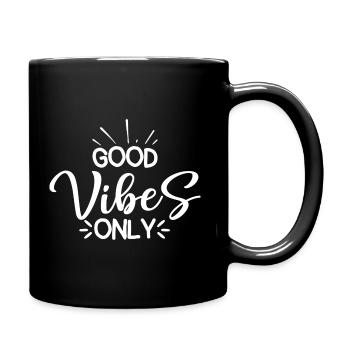 Good Vibes Only - Full Colour Mug - black - Right