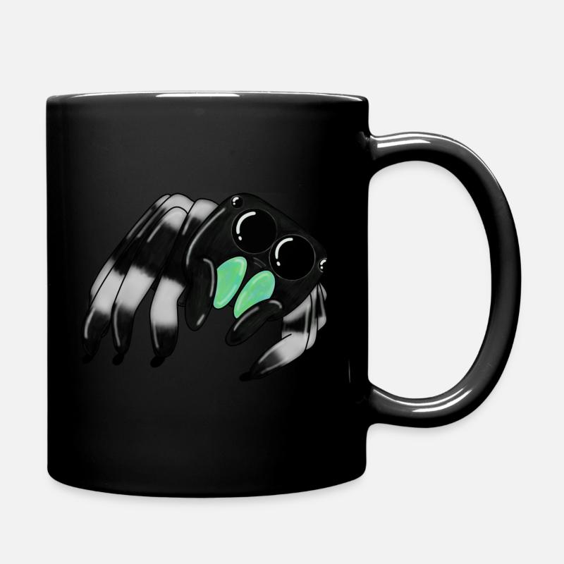 Springspinne - Tasse einfarbig - Schwarz