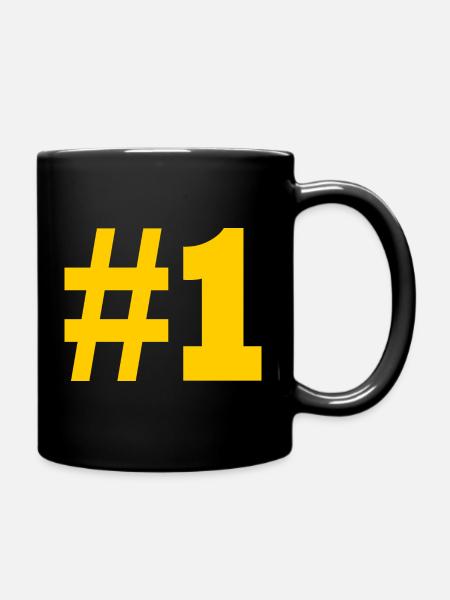 1 - Tasse einfarbig - Schwarz