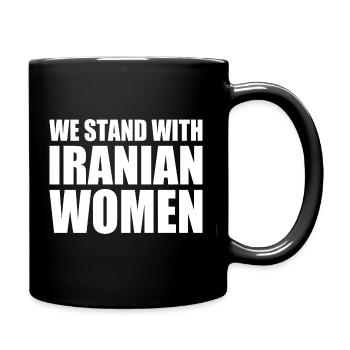 We stand with iranian women - Mug uni - noir - Droite