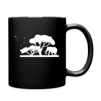 Safari Zoo Animal Safari Zoo - Tasse einfarbig - Schwarz - Rechts