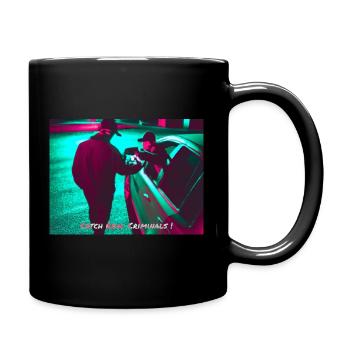 "Catch Real Criminals II" Automotive Tuning Design - Tasse einfarbig - Schwarz - Rechts