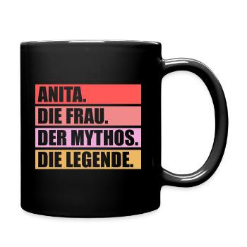 Anita - Tasse einfarbig - Schwarz - Rechts