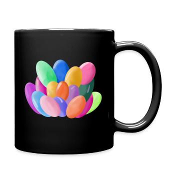 Lotus ballons - Mug uni - noir - Droite