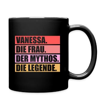 Vanessa - Tasse einfarbig - Schwarz - Rechts