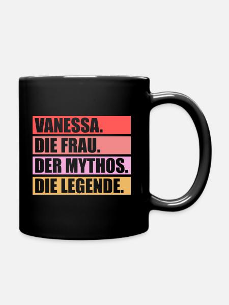 Vanessa - Tasse einfarbig - Schwarz