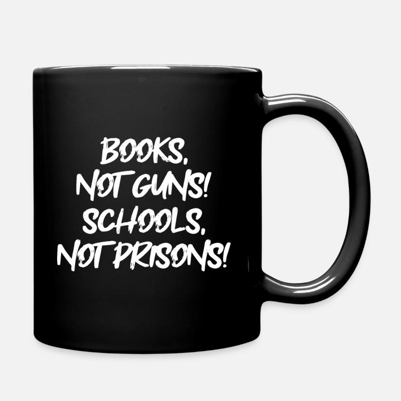 Des livres, pas des armes à feu - Mug uni - noir