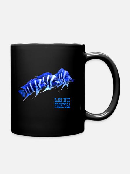 FRONTOSA BLUE ZAÏRE - AQUARIOPHILE FRONTOSA CICHLIDÉ - Mug uni - noir