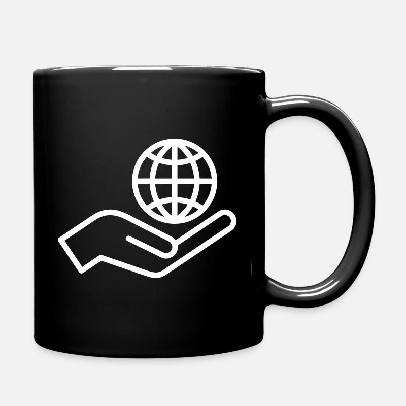 Tag der Erde, Weltumwelttag - Tasse einfarbig - Schwarz