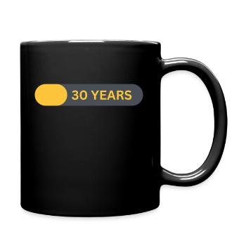 30 Years old - Tasse einfarbig - Schwarz - Rechts