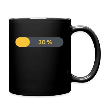 30 Jahre Geburtstag - Tasse einfarbig - Schwarz - Rechts