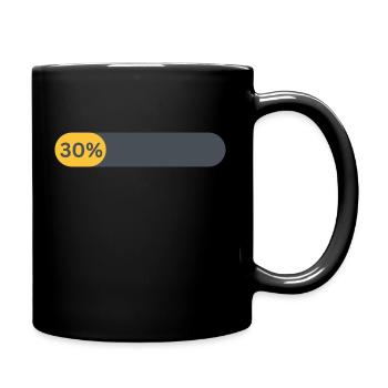 30 Jahre alt - Tasse einfarbig - Schwarz - Rechts