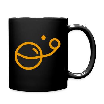 Universum - Tasse einfarbig - Schwarz - Rechts