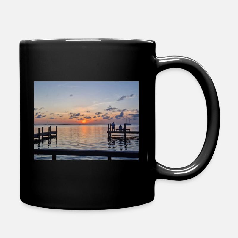 Coucher de soleil - Mug uni - noir