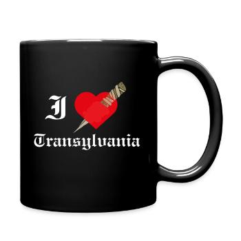 I Love Transylvania - Full Colour Mug - black - Right