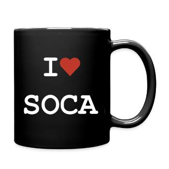 I love Soca - Kreyol Sat - Full Colour Mug - black - Right
