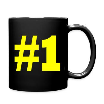 #1 - Tasse einfarbig - Schwarz - Rechts