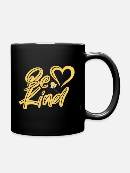 Be Kind - Tasse einfarbig - Schwarz