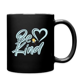 Be Kind - Tasse einfarbig - Schwarz - Rechts