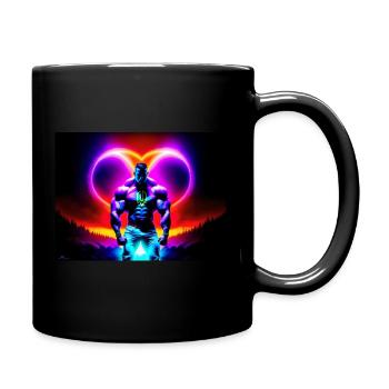 Masculin Power - Tasse einfarbig - Schwarz - Rechts