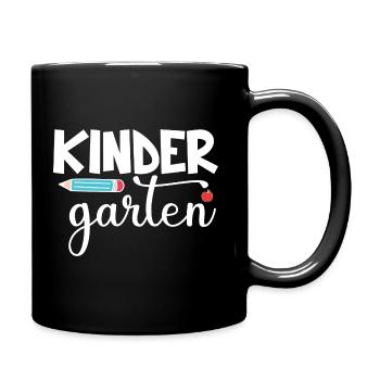 Kindergarten - Tasse einfarbig - Schwarz - Rechts