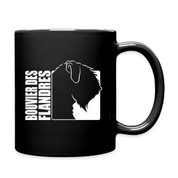 Bouvier des Flandres Profile Dog Dogs Wilsigns - Full Colour Mug - black - Right
