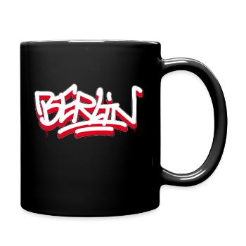 Berlin Graffiti Shirt Style Hip Hop - Tasse einfarbig - Schwarz - Rechts