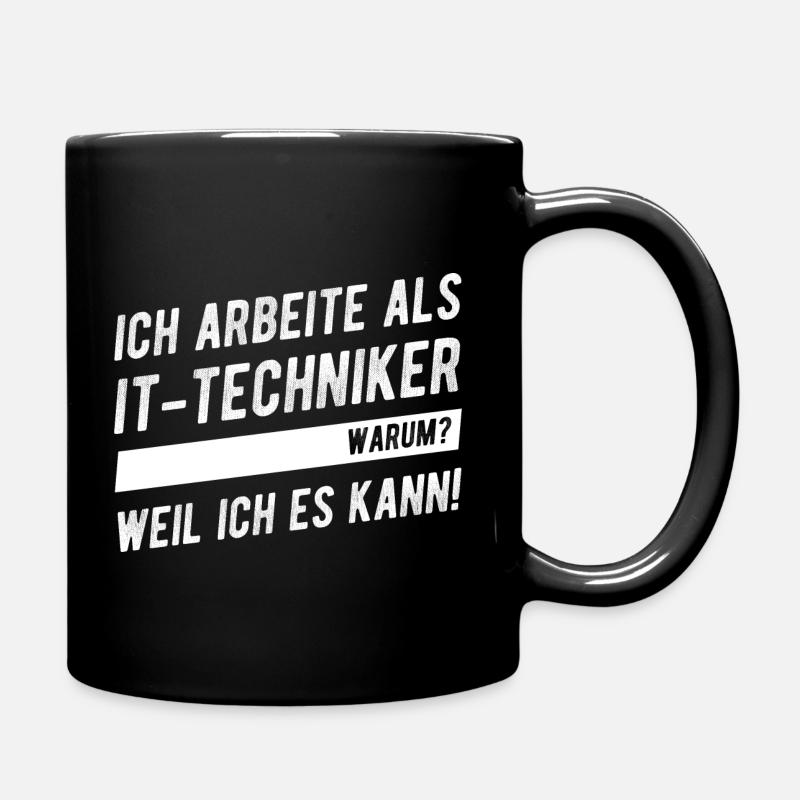 IT-Techniker Witzig Informatik Prüfung Bestanden - Tasse einfarbig - Schwarz