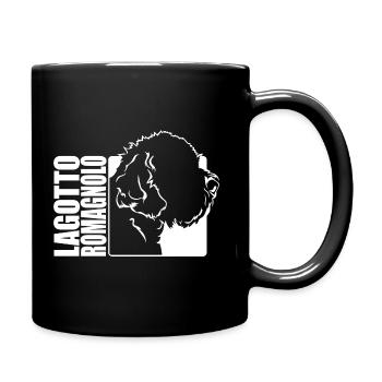 Lagotto Romagnolo Profil Hunde Hund Wilsigns - Tasse einfarbig - Schwarz - Rechts
