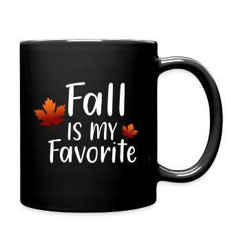 Fall Is My Favorite - Tasse einfarbig - Schwarz - Rechts